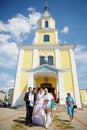 Wedding ceremony in Russian Orthodox Church.